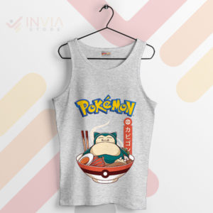 Sleepy Foodie's Dream Snorlax Ramen Sport Grey Tank Top