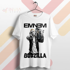 Slim Shady Strikes Eminem's Godzilla White T-Shirt