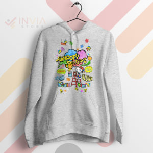 Snoopy Dreamscape Drops Graphic Sport Grey Hoodie
