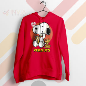 Snoopy's Golden Journey Lucky Money Red Hoodie