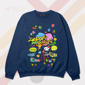 Snoopy's Zen Garden Drops Graphic Navy Sweatshirt