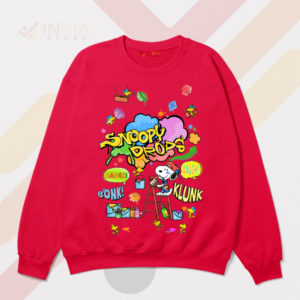 Snoopy's Zen Garden Drops Graphic Red Sweatshirt