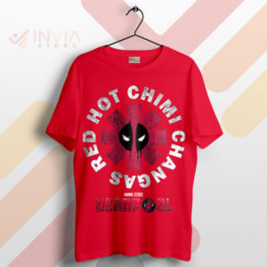 Spicy Deadpool RHCP Hot Chimi Changas Red T-Shirt