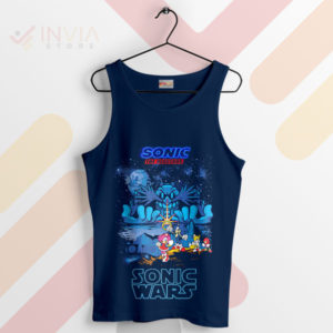 Spin Dash Saga Sonic Wars Game Navy Tank Top