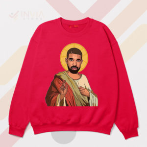 Spiritual Style God's Plan Drake Red Sweatshirt
