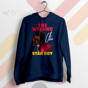 Starboy Signature Series The Weeknd Fan Navy Hoodie