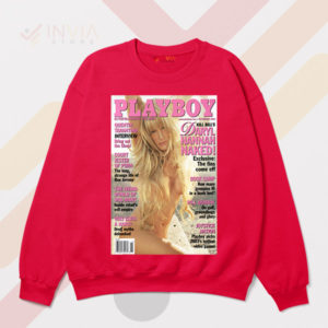 Starlet Style Daryl Hannah Playboy Red Sweatshirt
