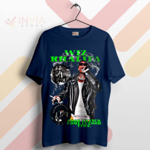 Stay Patient Good Things Wiz Khalifa Quote Navy T-Shirt