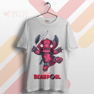 Stitched Sarcasm Stitchpool Deadpool Sport Grey T-Shirt