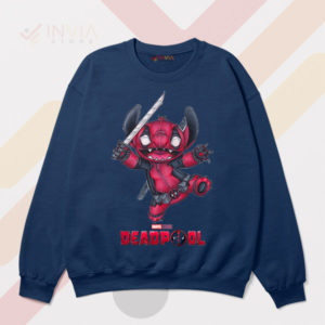 Stitchpool Deadpool in Stitch Style Navy Sweatshirt