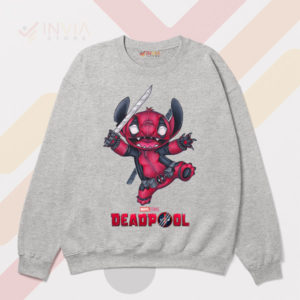 Stitchpool Deadpool in Stitch Style Sport Grey Sweatshirt