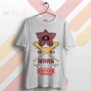 Stranger Slayer Demogorgon Hunter Sport Grey T-Shirt