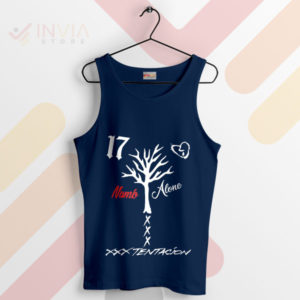 Style With XXXTentacion Numb Alone Navy Tank Top