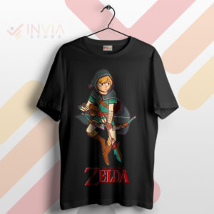 Style with Zelda Breath Of The Wild Black T-Shirt