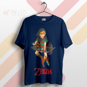 Style with Zelda Breath Of The Wild Navy T-Shirt