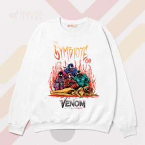 Symbiote Venom Villainous Club White Sweatshirt