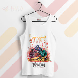Symbiote Venom's Menacing Villain Club White Tank Top