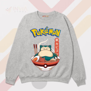 Taste the Naptime Magic Snorlax Ramen Sport Grey Sweatshirt