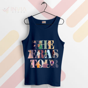 Taylor's Time Capsule The Eras Tour Navy Tank Top