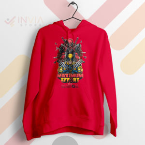 Team X-Force Deadpool and Wolverine Red Hoodie