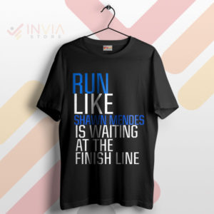 The Finish Line Run Like Shawn Mendes Black T-Shirt
