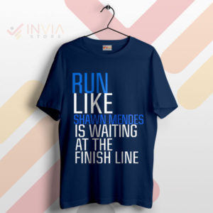 The Finish Line Run Like Shawn Mendes Navy T-Shirt