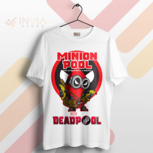 The Minion With A Mouth x Deadpool White T-Shirt
