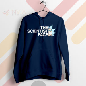 The Scientist Face Adventure Rick Sanchez Navy Hoodie