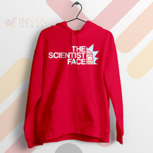 The Scientist Face Adventure Rick Sanchez Red Hoodie