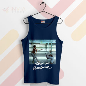 This Is America Phenomenon Gambino Navy Tank Top