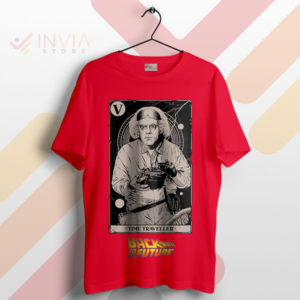 Time Travel with Our Doc Brown Tarot Red T-Shirt