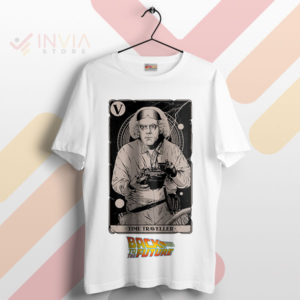 Time Travel with Our Doc Brown Tarot White T-Shirt