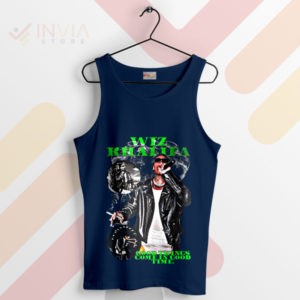 Time for Good Things Wiz Khalifa Quote Navy Tank Top