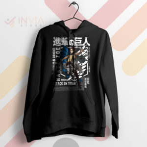 Titan Analysis Hange Zoë AOT Graphic Black Hoodie