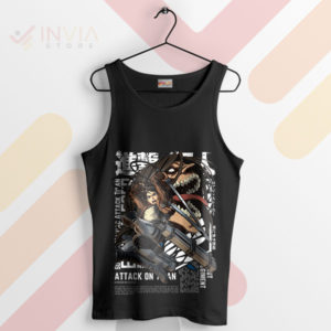 Titan Shifters Unite Eren Titan AOT Black Tank Top