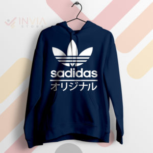 Touch of Sadness Sadidas Meme Adidas Navy Hoodie