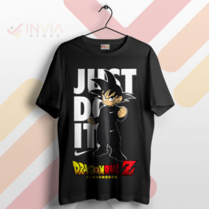 Train Like Goku Just Do It DBZ Black T-Shirt