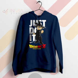Training Just Do It Goku Dragon Ball Navy Hoodie