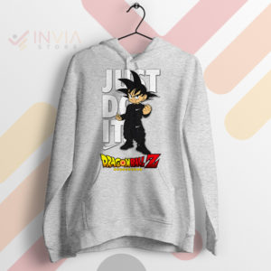 Training Just Do It Goku Dragon Ball Sport Grey Hoodie