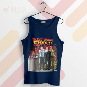 Travel Through Time and Paperwork Navy Tank Top
