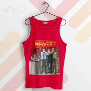 Travel Through Time and Paperwork Red Tank Top