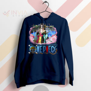 Trendsetting Sexy Boa One Piece Series Navy Hoodie
