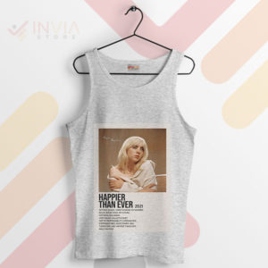 Trendy Happier Than Ever Tracklist Sport Grey Tank Top