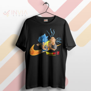 Trunks' Ultimate Saiyan Form Nike Swoosh Black T-Shirt