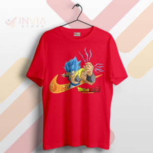 Trunks' Ultimate Saiyan Form Nike Swoosh Red T-Shirt