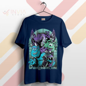 Venture into the Dungeon Monster Inc Navy T-Shirt