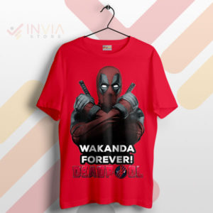 Wade Wilson Salutes Wakanda Deadpool Red T-Shirt
