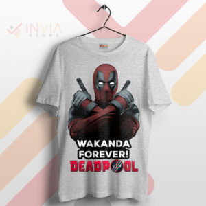 Wade Wilson Salutes Wakanda Deadpool Sport Grey T-Shirt