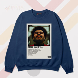 Wear The Weeknd After Hours List Navy Sweatshirt