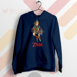 Wear the Zelda Breath Of The Wild Navy Hoodie